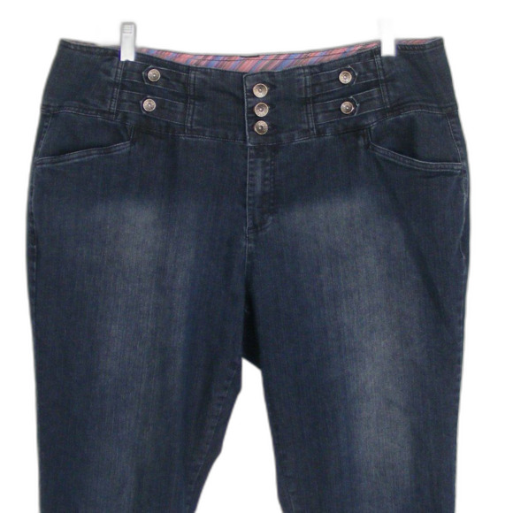 TORRID Denim Jeans, 24, Dark Wash, 3 button waist, Pockets - Picture 2 of 12